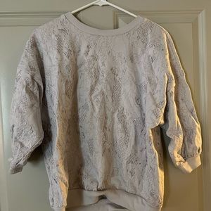 ALL SAINTS women’s 3 quarter sleeve sweatshirt